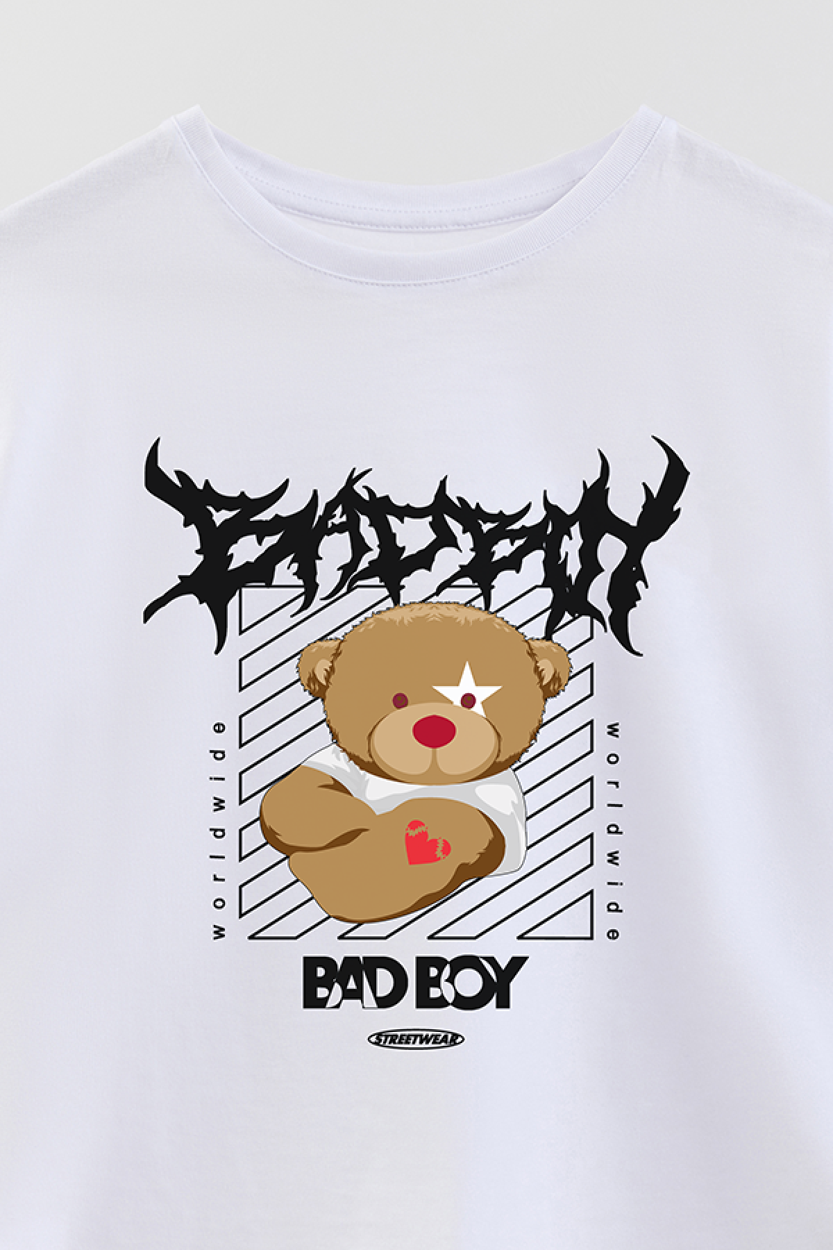 REMERA BOY OVER TEDDY BAD BOY