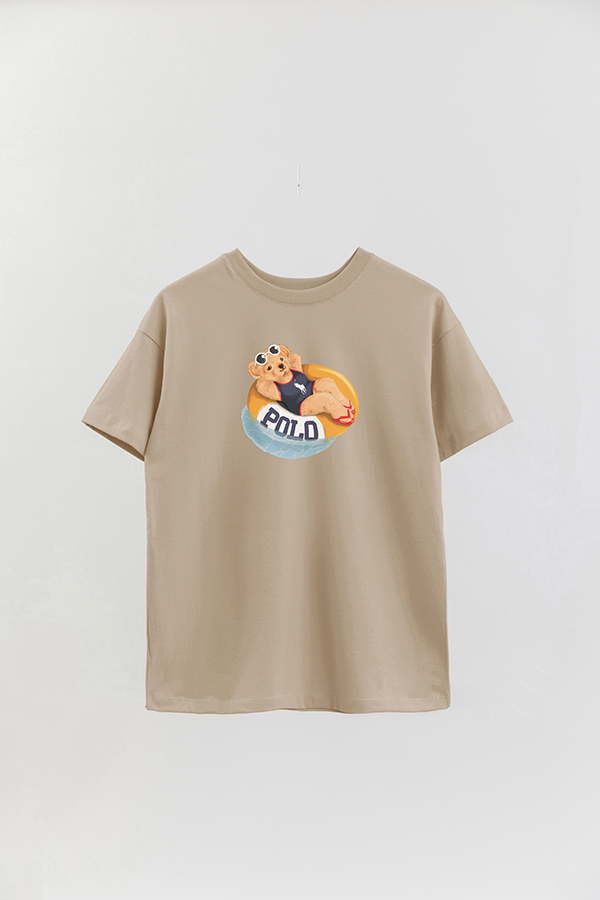REMERA OVER ESTAMPADA UNISEX BEAR POOL