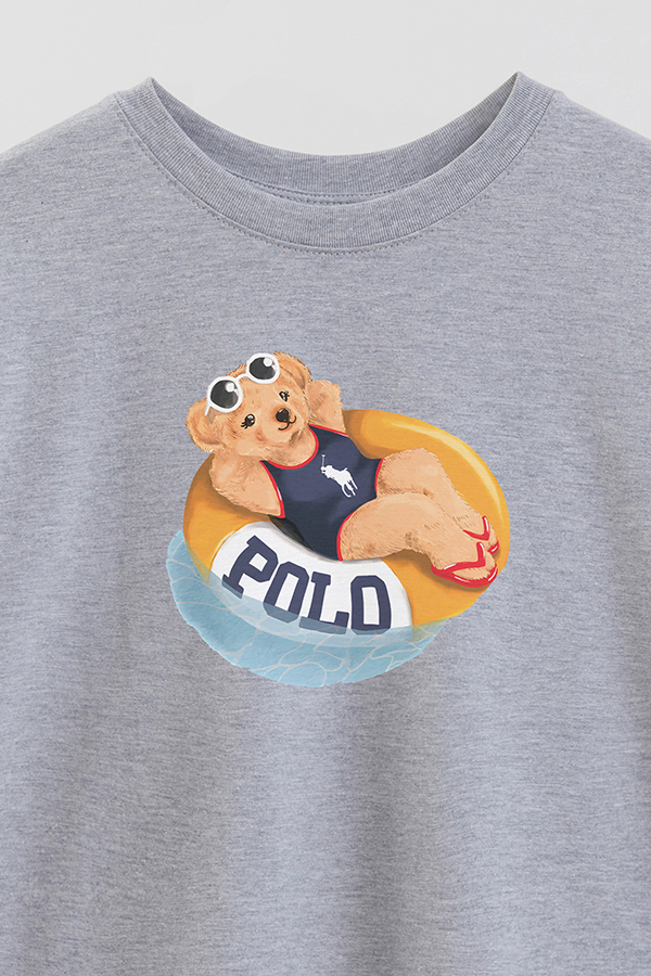 REMERA OVER ESTAMPADA UNISEX BEAR POOL