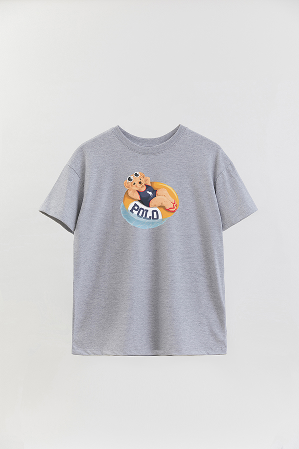 REMERA OVER ESTAMPADA UNISEX BEAR POOL