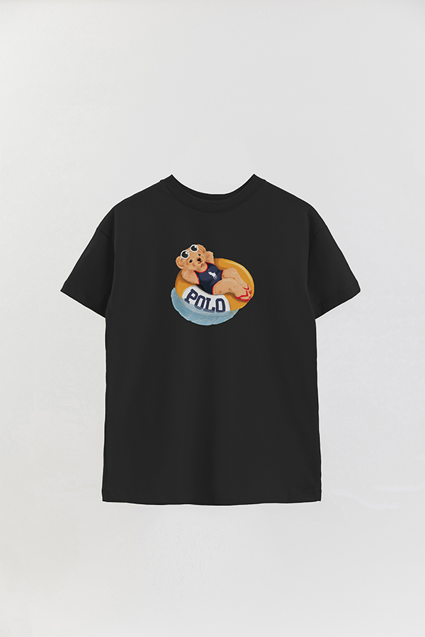 REMERA OVER ESTAMPADA UNISEX BEAR POOL