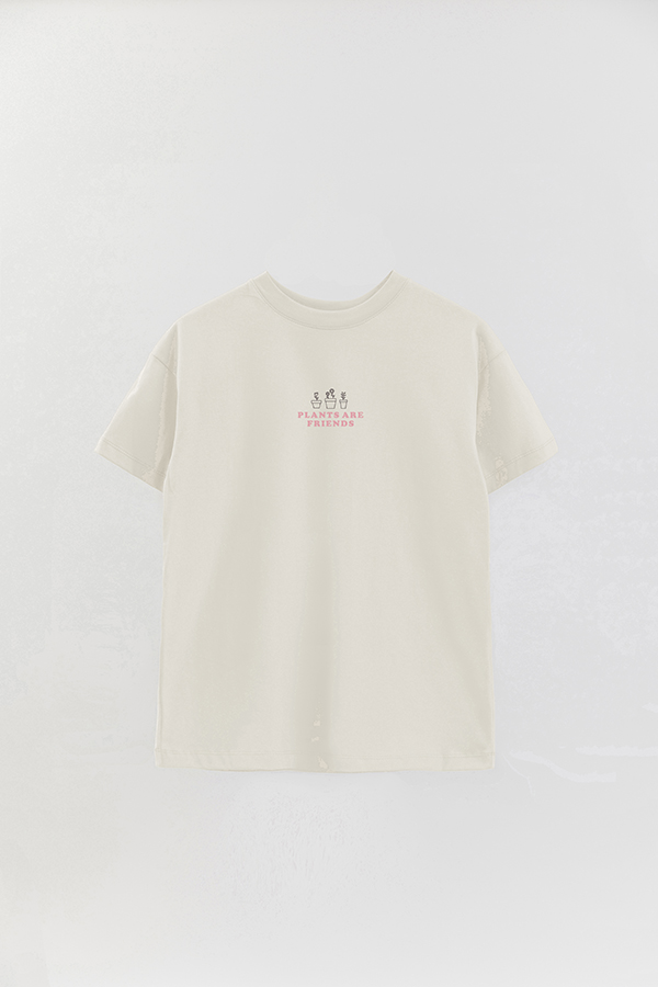 REMERA OVER ESTAMPADA VEGAN FRIENDS