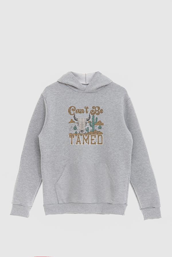 HOODIE ESTAMPADO WESTERN CAN'T BE TAMED