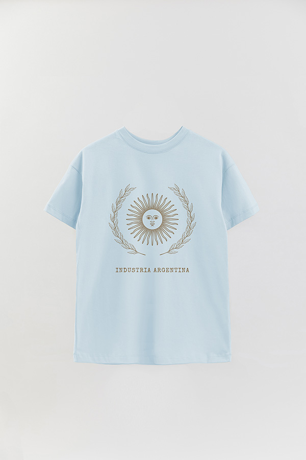 REMERA OVER ESTAMPADA ARG LS INDUSTRIA ARGENTINA