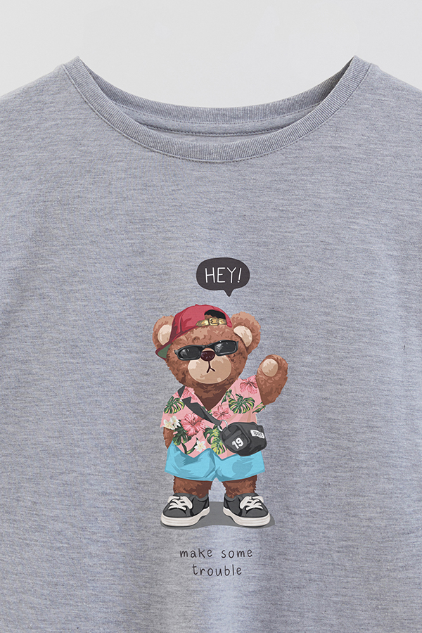 REMERA GB OVERSIZE TEDDY MAKE ME TROUBLE