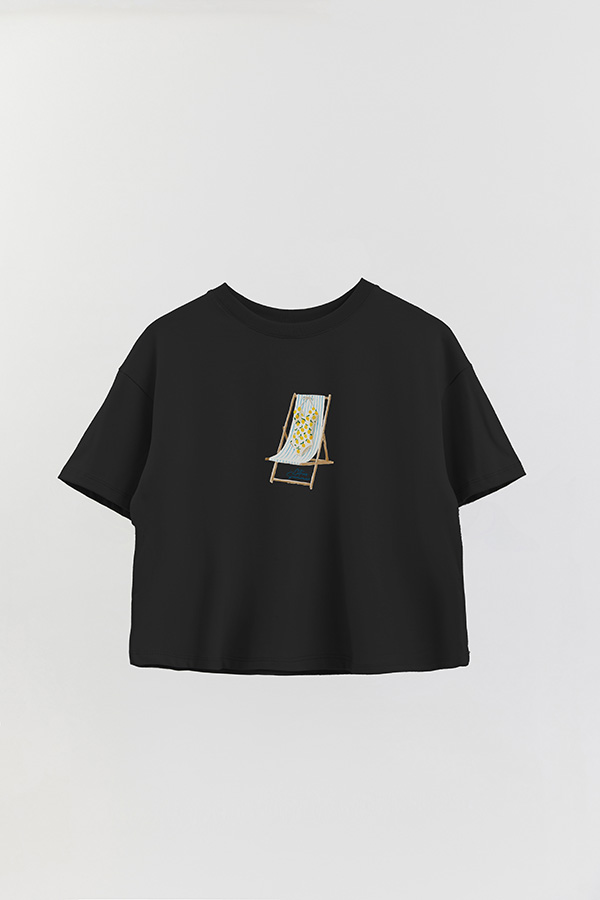 REMERA CROP ESTAMPADA COASTAL CITRUS SUMMER