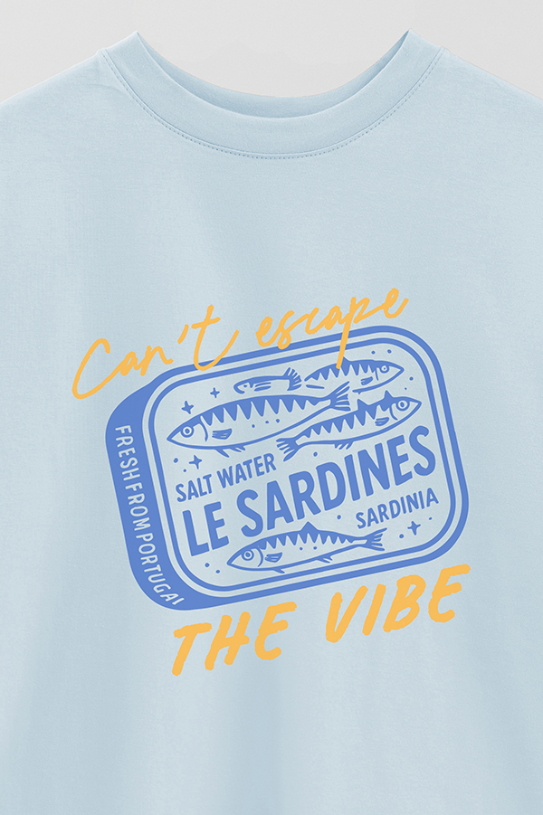 REMERA OVER ESTAMPADA CAN'T SCAPE THE VIBE