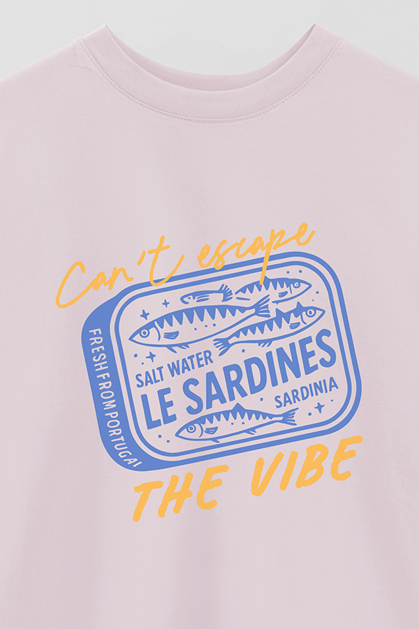 REMERA OVER ESTAMPADA CAN'T SCAPE THE VIBE