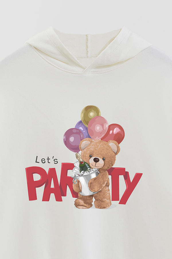 HOODIE RÚSTICO BOY TEDDY LET'S PARTY