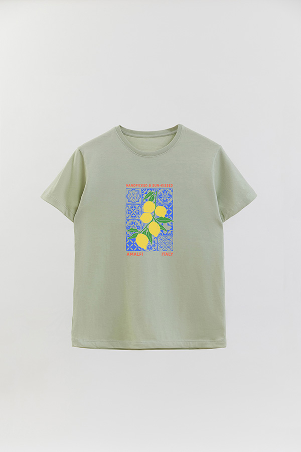 REMERA BASICA ESTAMPADA HD HANDPICKED AMALFI