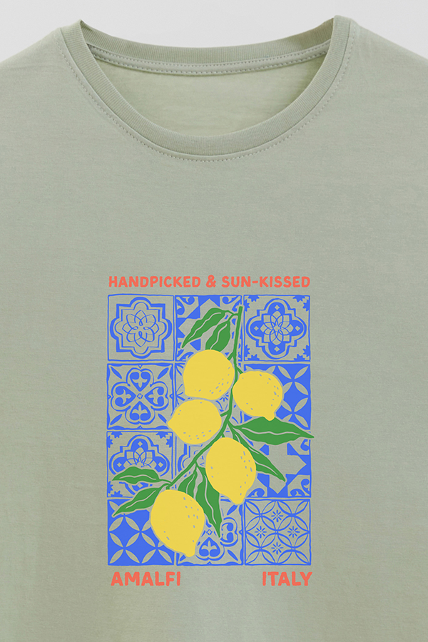 REMERA BASICA ESTAMPADA HD HANDPICKED AMALFI