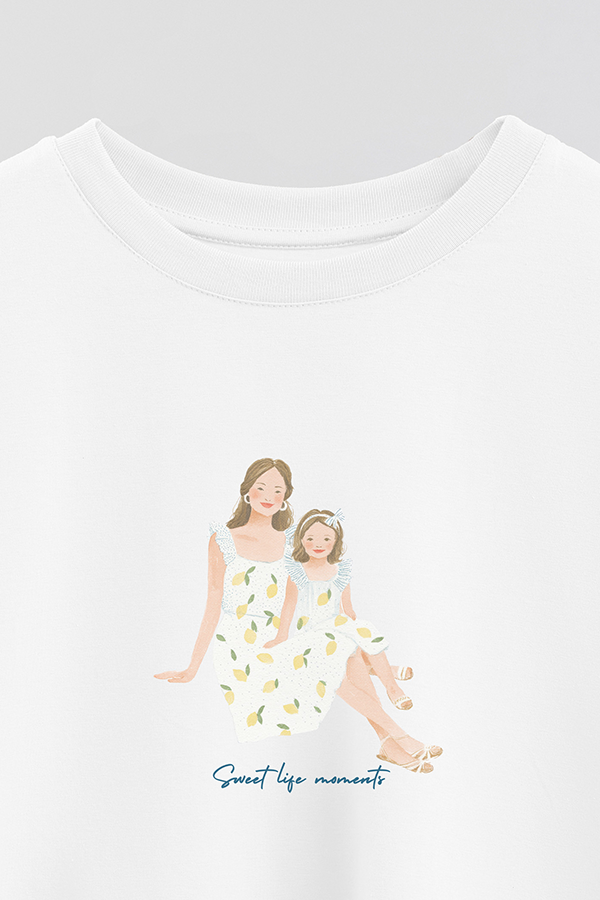 REMERA CROP ESTAMPADA COASTAL SWEET LIFE MOMENTS