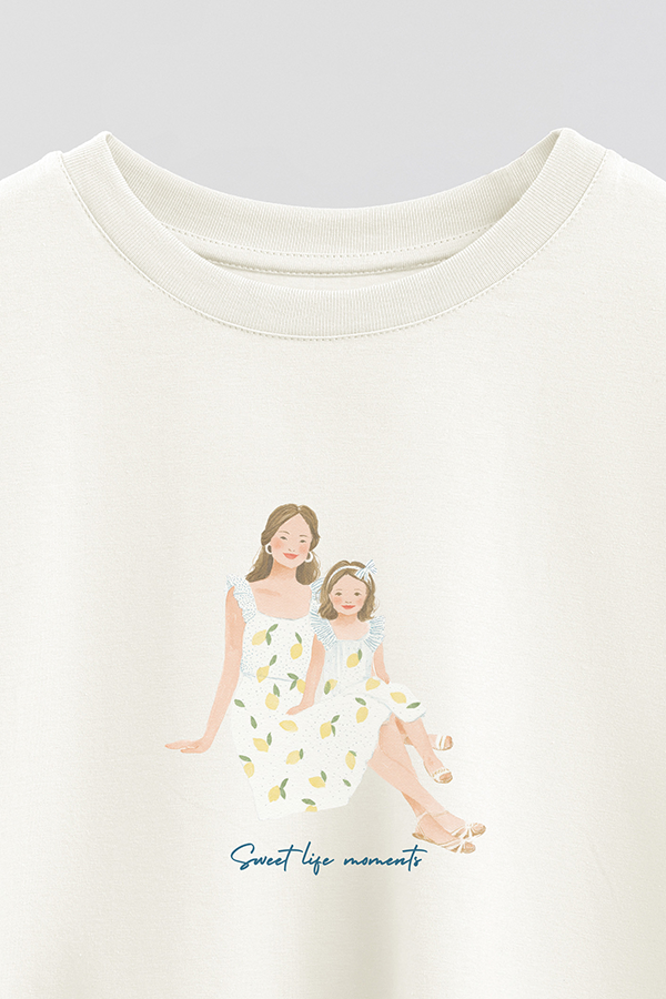 REMERA CROP ESTAMPADA COASTAL SWEET LIFE MOMENTS