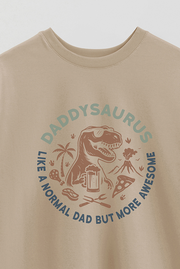 REMERA OVER ESTAMPADA DDP DADDYSAURUS