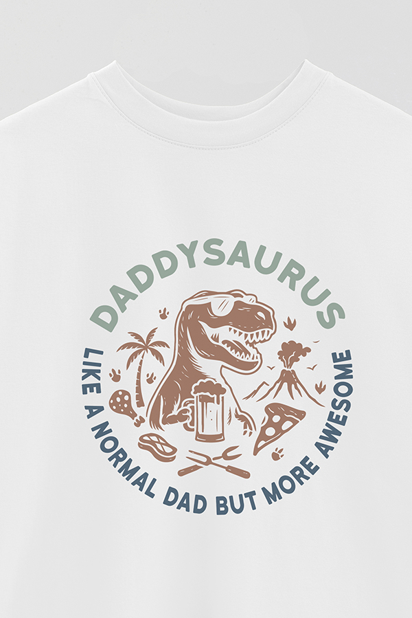 REMERA OVER ESTAMPADA DDP DADDYSAURUS