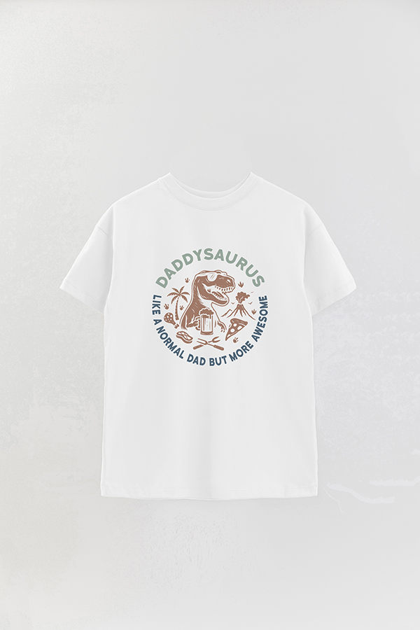 REMERA OVER ESTAMPADA DDP DADDYSAURUS