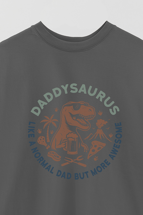 REMERA OVER ESTAMPADA DDP DADDYSAURUS