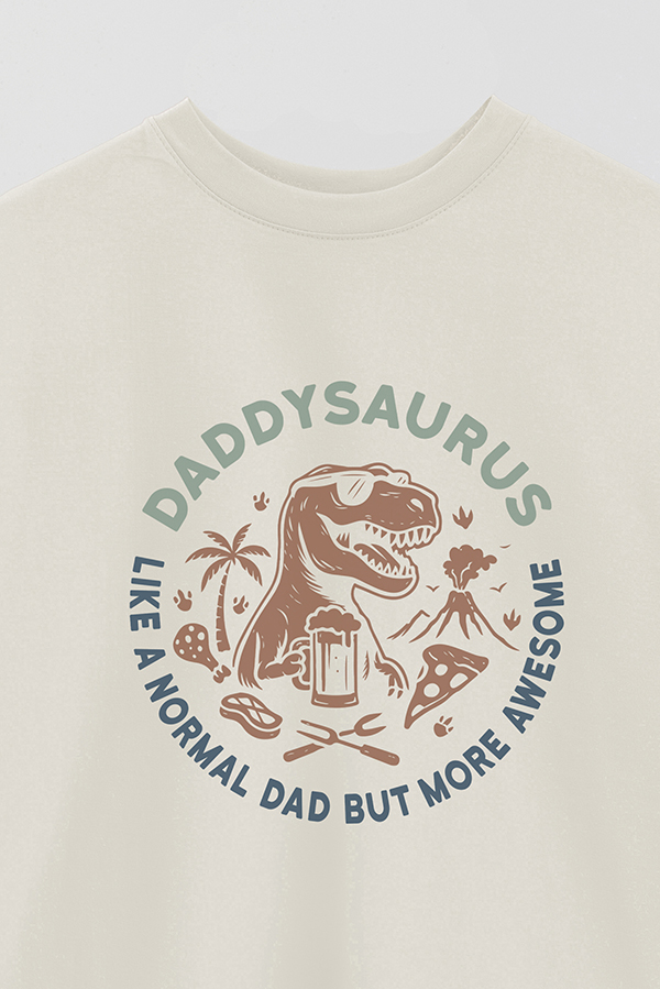 REMERA OVER ESTAMPADA DDP DADDYSAURUS