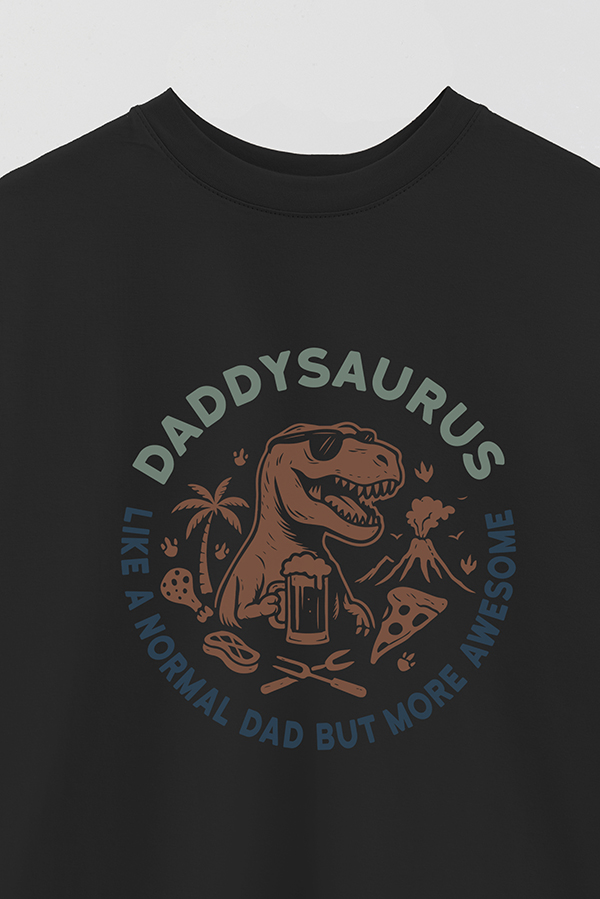 REMERA OVER ESTAMPADA DDP DADDYSAURUS