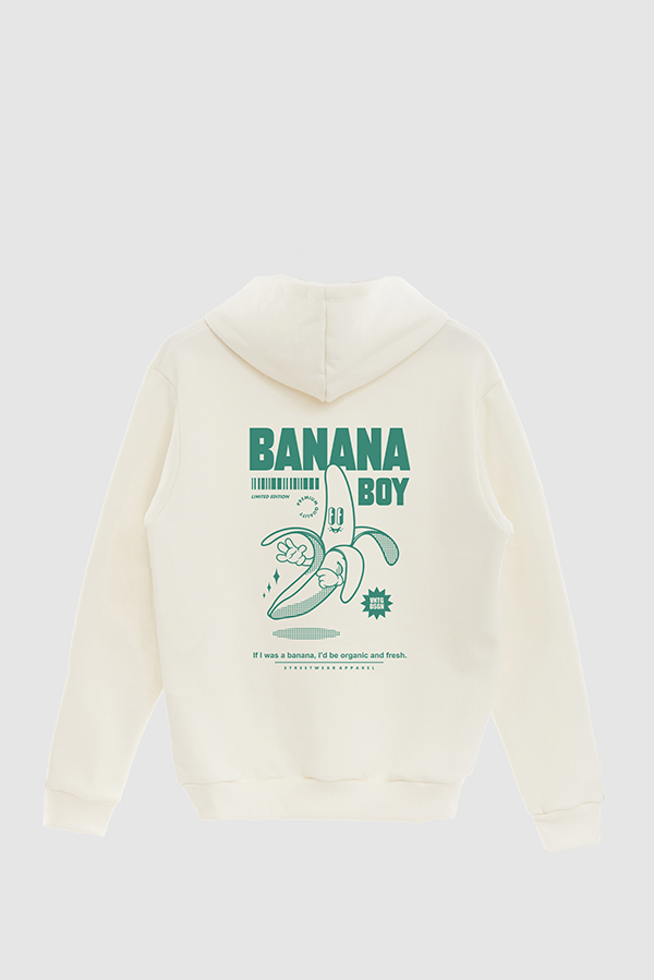 HOODIE ESTAMPADO CARTOON ILLUSTRATION BANANA BOY