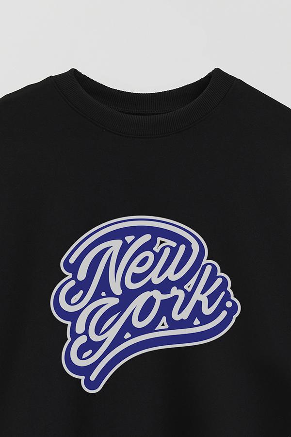 BUZO CREWNECK ESTAMPADO STREET MOOD NY BLUE