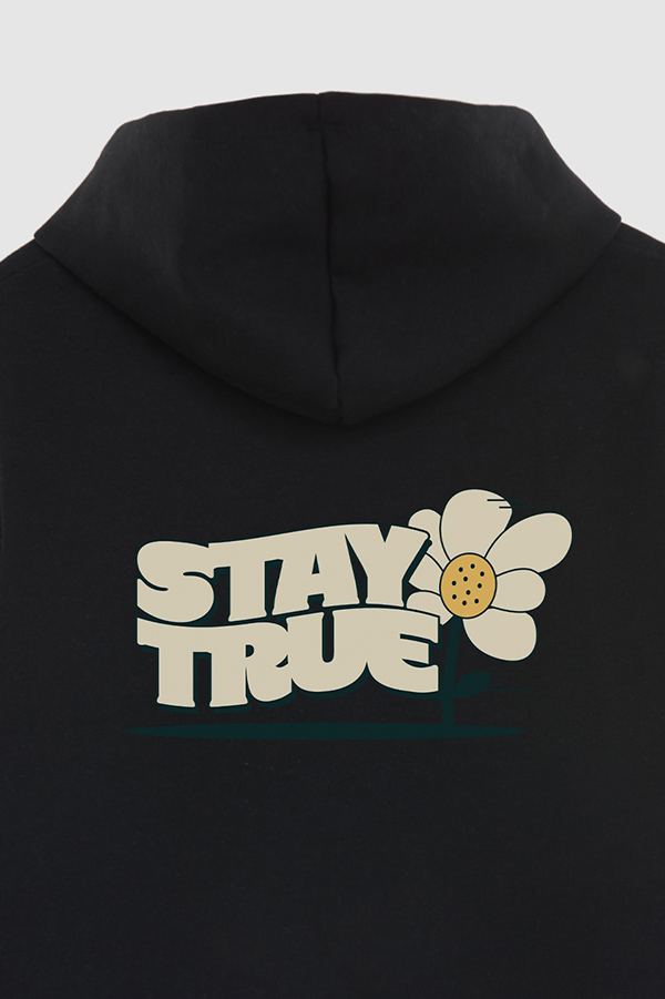 HOODIE ESTAMPADO CARTOON ILLUSTRATION STAY TRUE