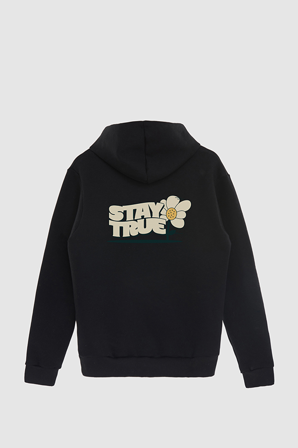HOODIE ESTAMPADO CARTOON ILLUSTRATION STAY TRUE