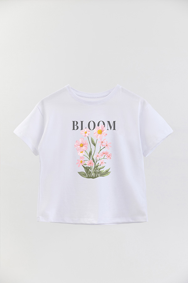 REMERA GIRL OVER BLOOM FROM WITHIN