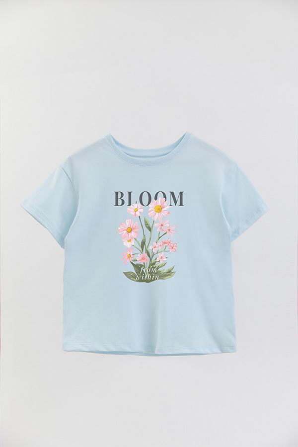 REMERA GIRL OVER BLOOM FROM WITHIN