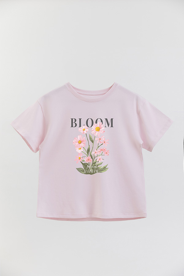 REMERA GIRL OVER BLOOM FROM WITHIN