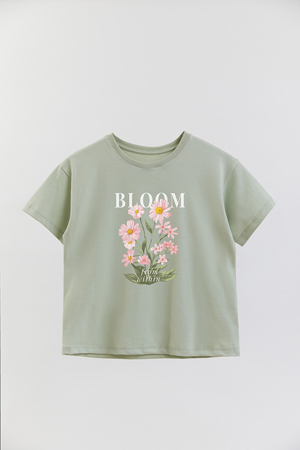 REMERA GIRL OVER BLOOM FROM WITHIN