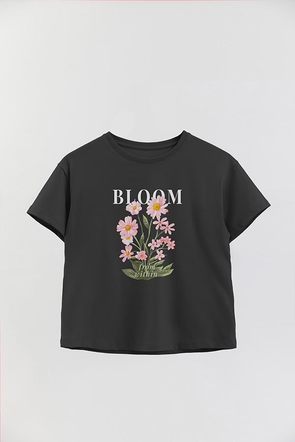 REMERA GIRL OVER BLOOM FROM WITHIN