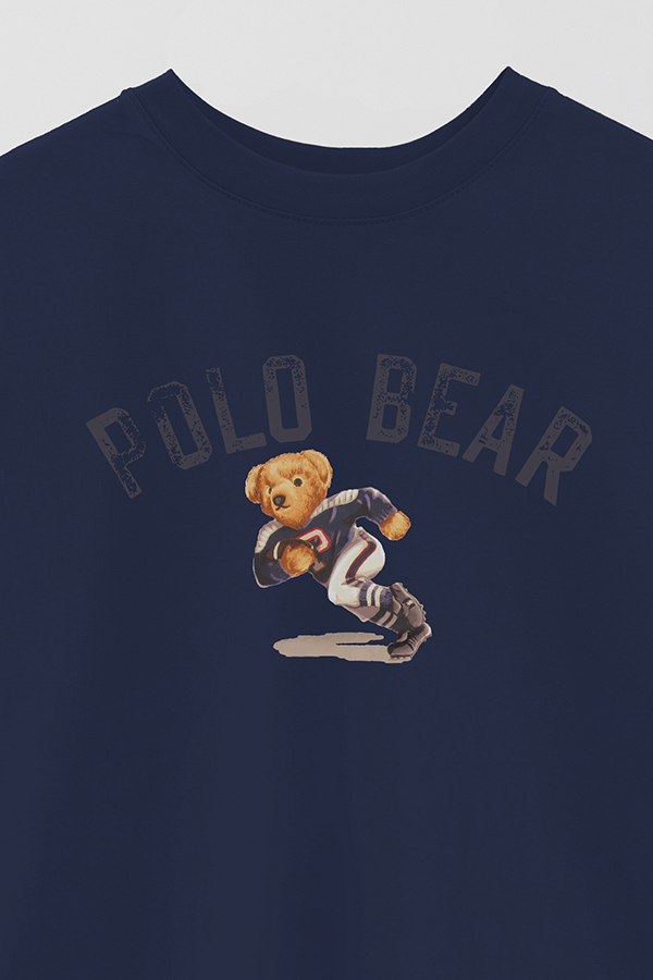REMERA OVER ESTAMPADA UNISEX BEAR POLO