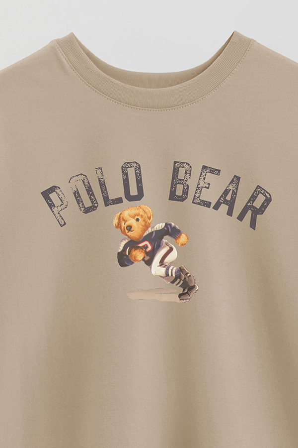 REMERA OVER ESTAMPADA UNISEX BEAR POLO