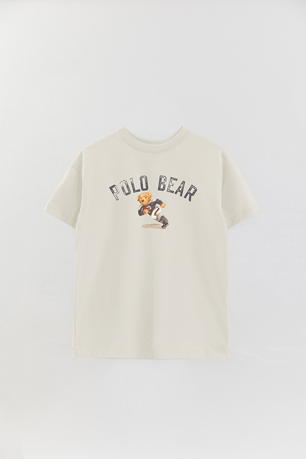 REMERA OVER ESTAMPADA UNISEX BEAR POLO