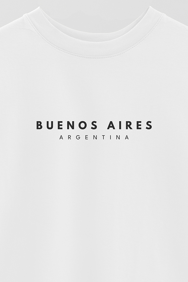 REMERA OVER ESTAMPADA ARG BD BUENOS AIRES