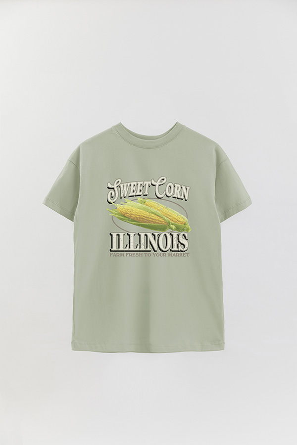 REMERA OVER ESTAMPADA CORN