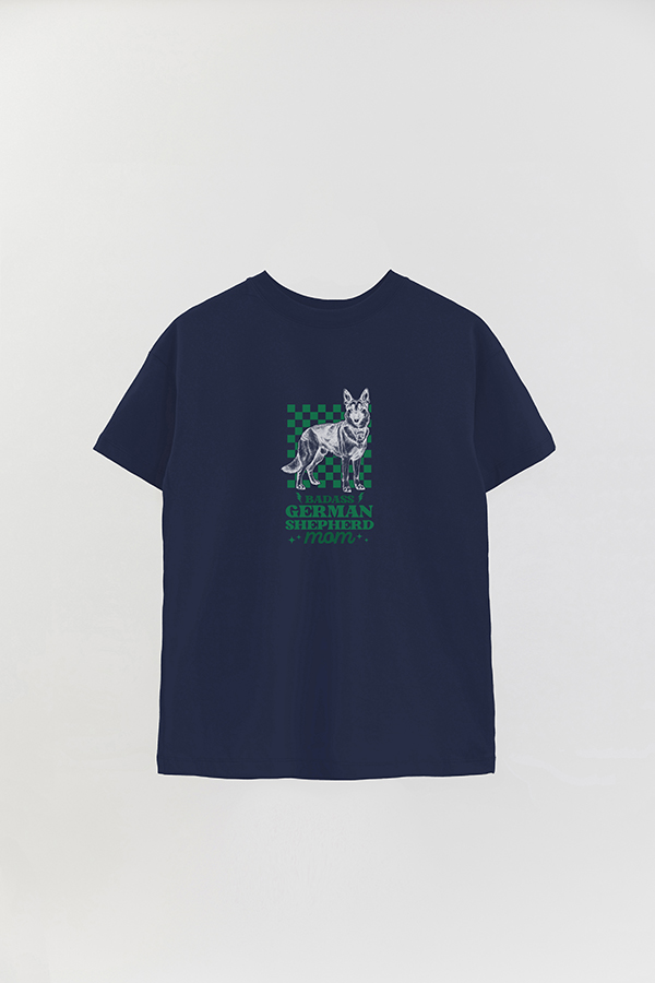 REMERA OVER ESTAMPADA DOG GERMAN SHEPHERD