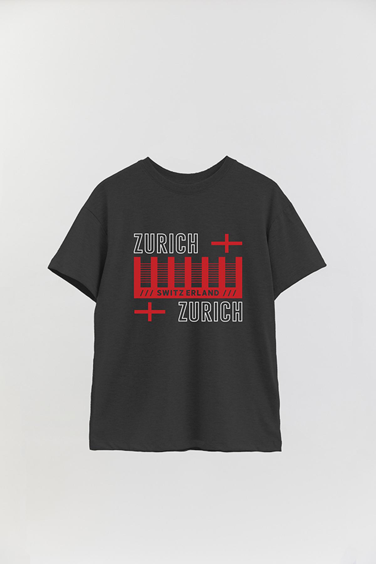REMERA OVER ESTAMPADA CT ZURICH