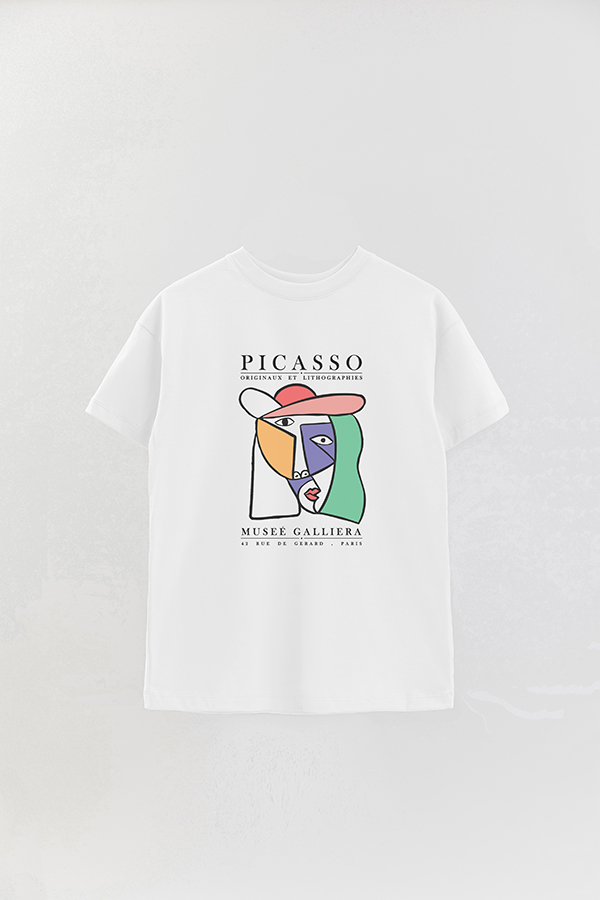 REMERA OVER ESTAMPADA ART COLLECTION PICASSO ORIGINAUX 1