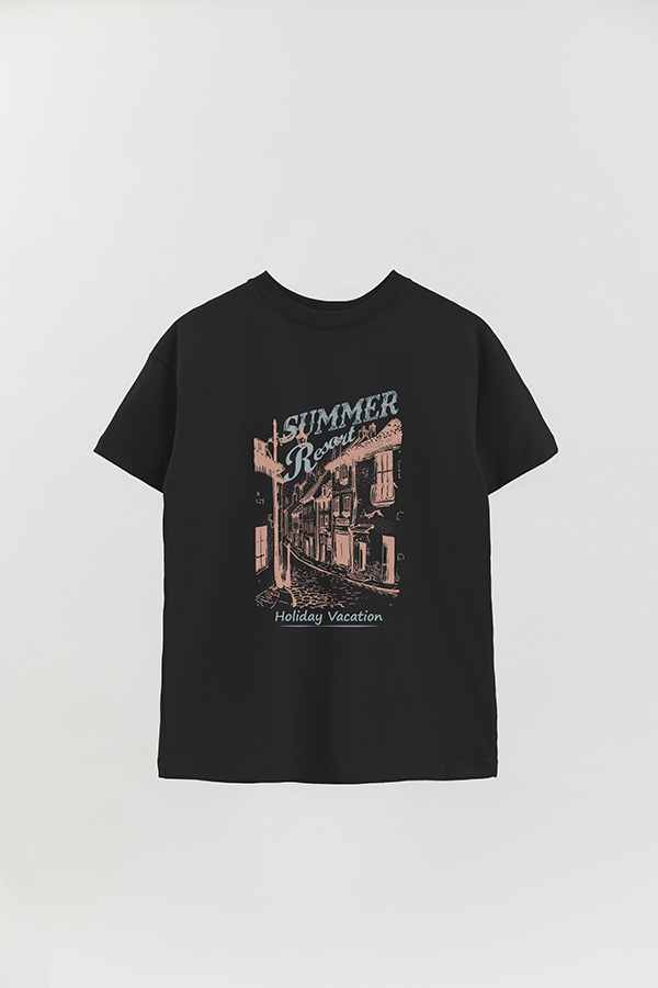 REMERA OVER ESTAMPADA SUMMER RESORT