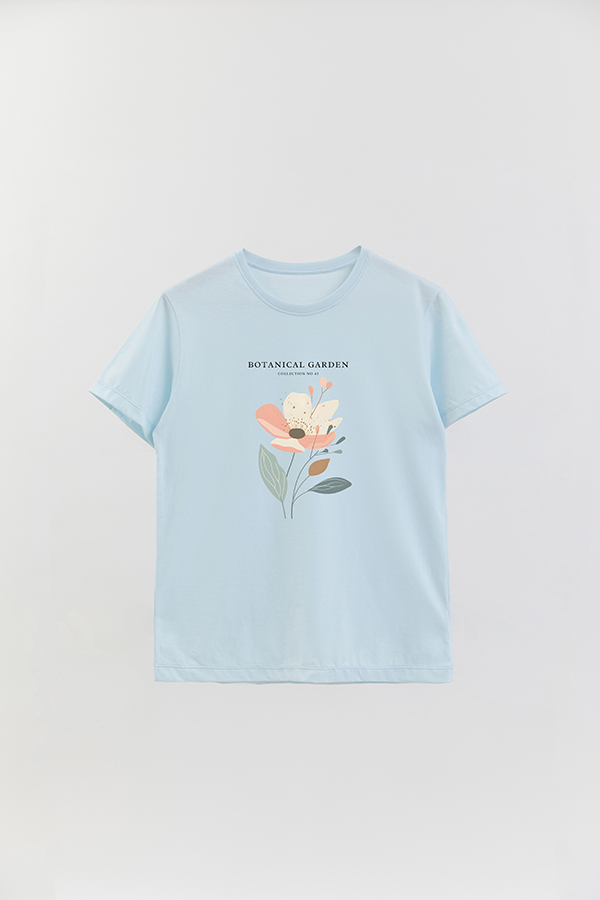 REMERA BASICA ESTAMPADA GARDEN 43