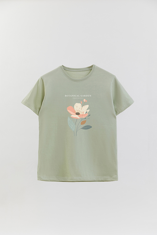REMERA BASICA ESTAMPADA GARDEN 43