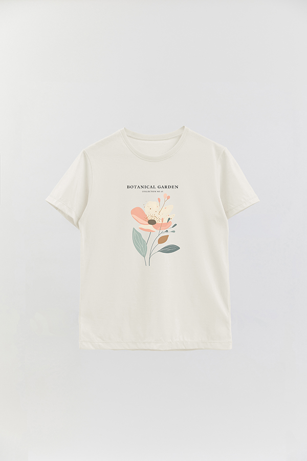 REMERA BASICA ESTAMPADA GARDEN 43