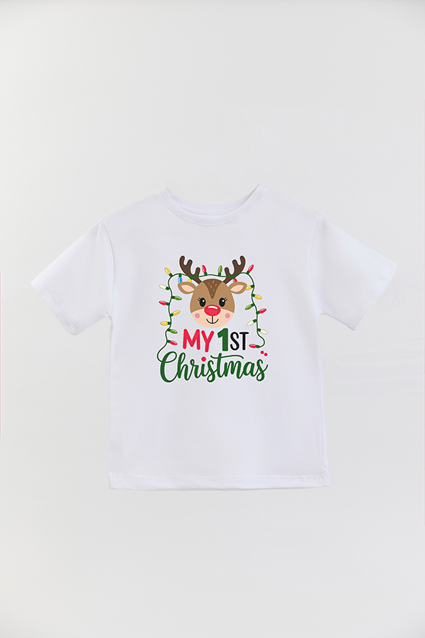REMERA BASICA ESTAMPADA FIRST CHRISTMAS