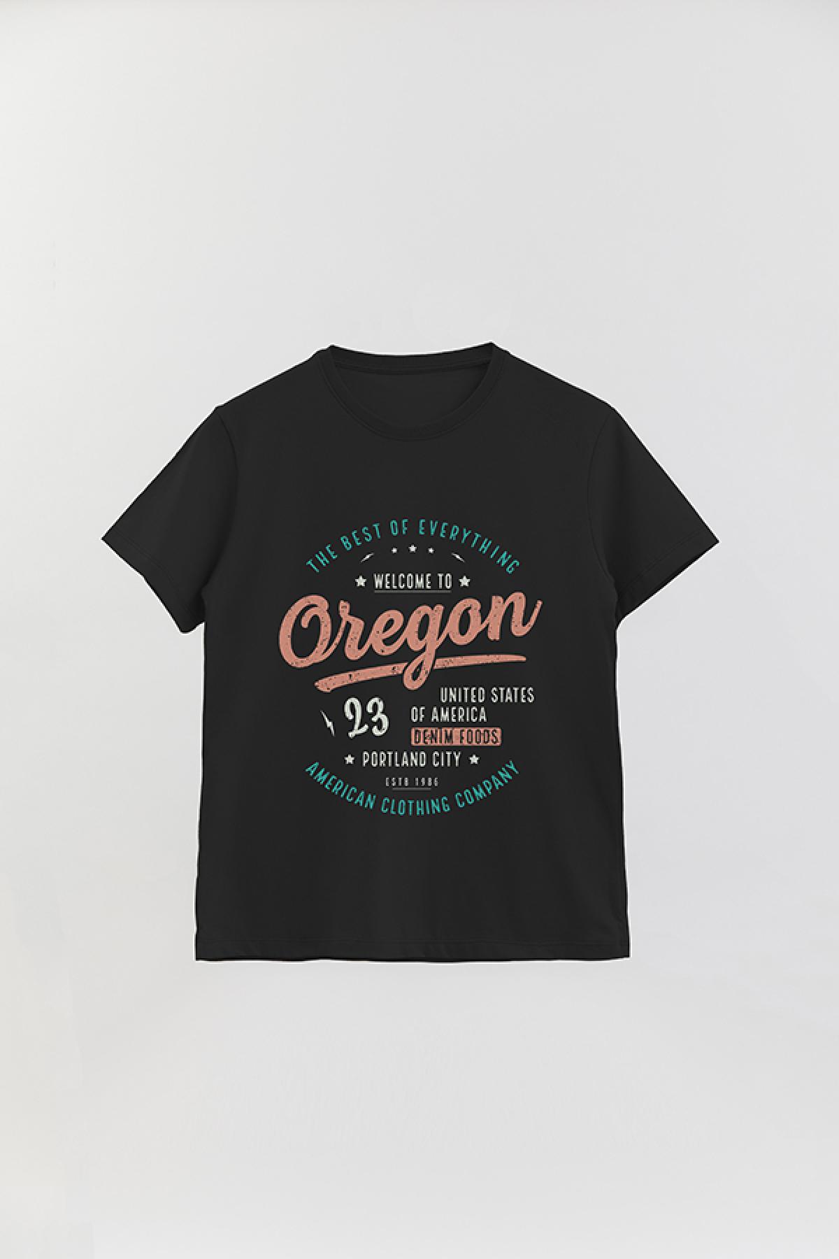REMERA BASICA ESTAMPADA VG VINTAGE OREGON