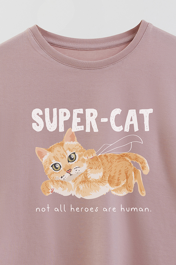 REMERA GIRL OVER KITTY DREAMS SUPER CAT
