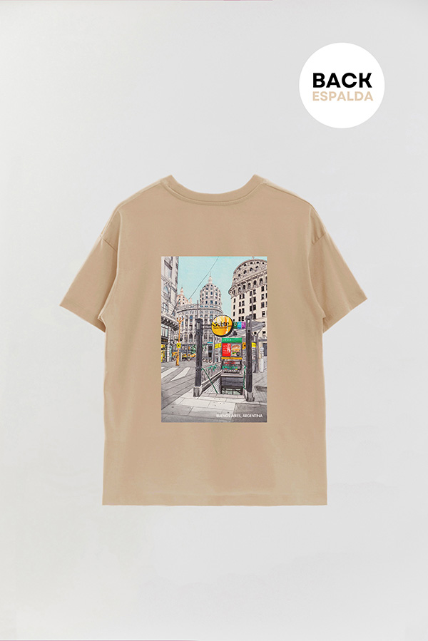 REMERA OVER ESTAMPADA ARG ART SUBTE