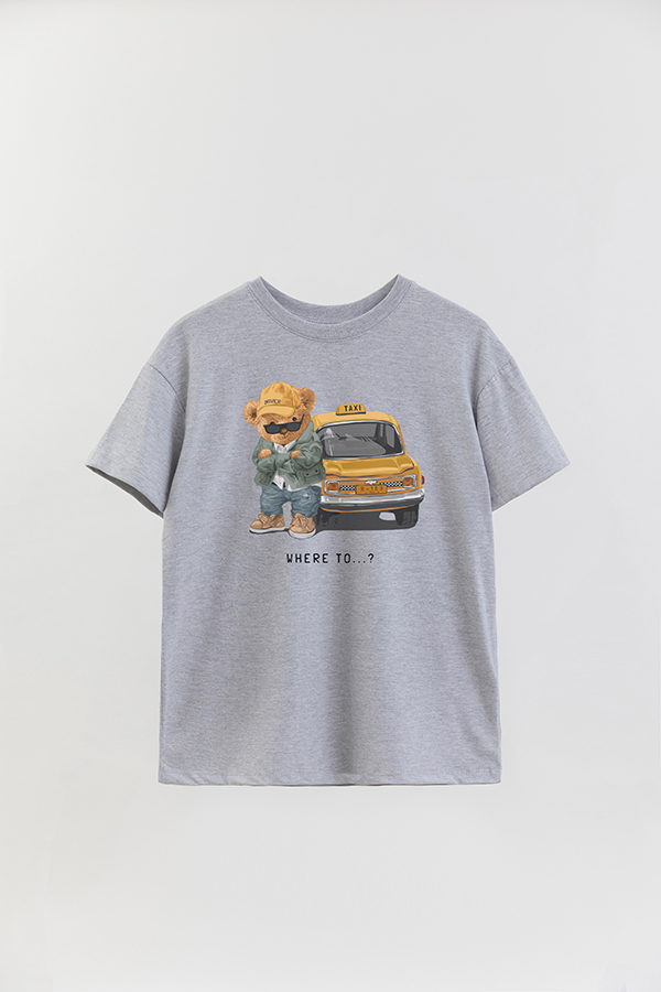 REMERA OVER ESTAMPADA UNISEX TEDDY WHERE TO