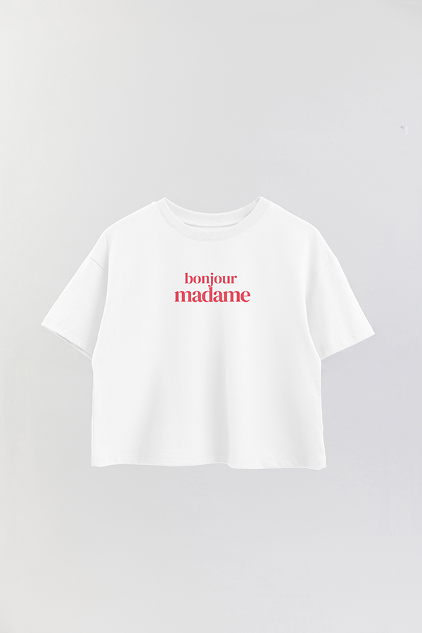 REMERA CROP ESTAMPADA RED MADAME